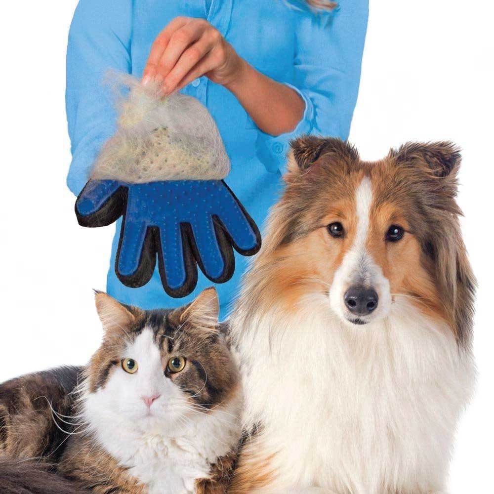 Rooster Farms Pet Grooming Glove Dog Cat Deshedding Massage Mitt Right Hand