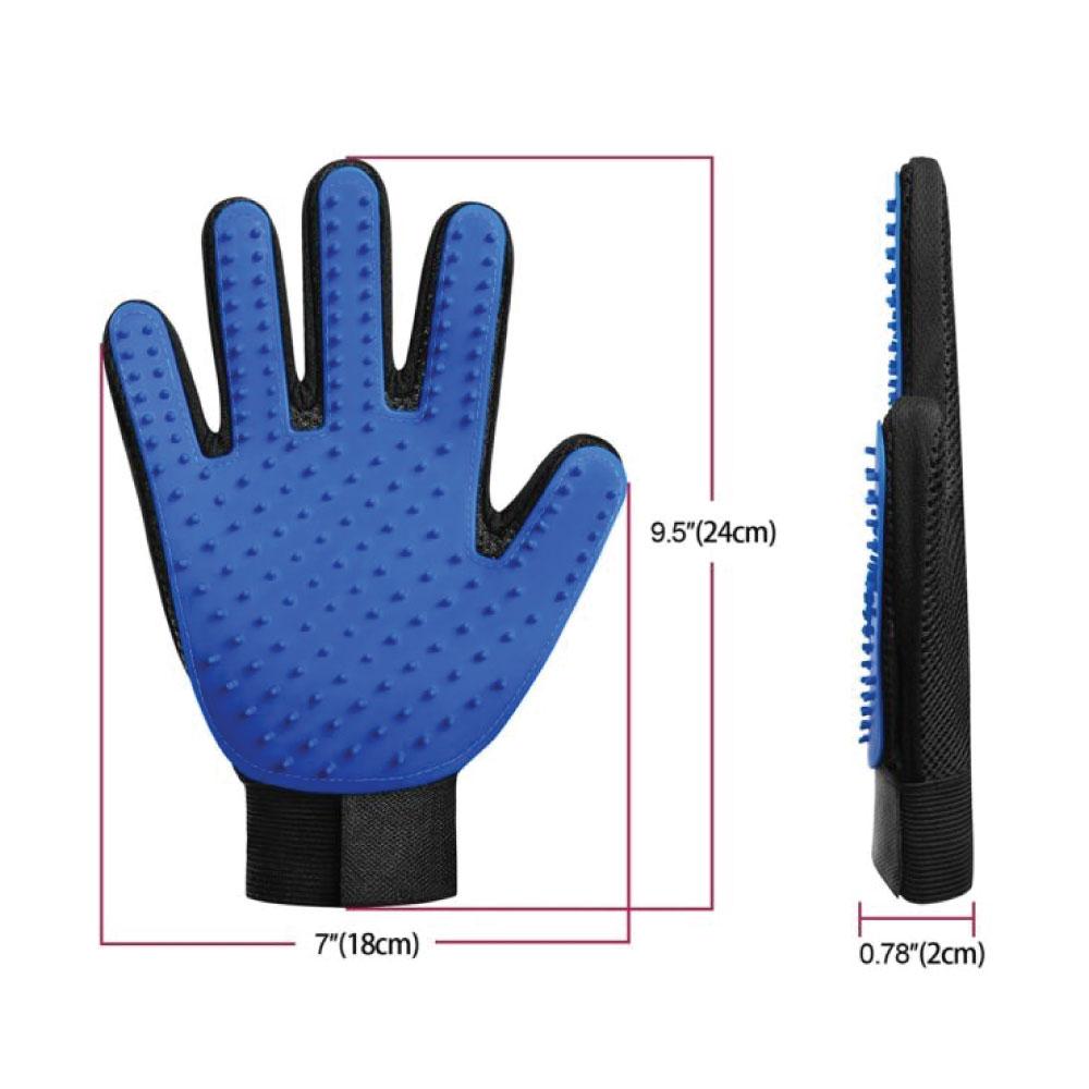 Rooster Farms Pet Grooming Glove Dog Cat Deshedding Massage Mitt Right Hand