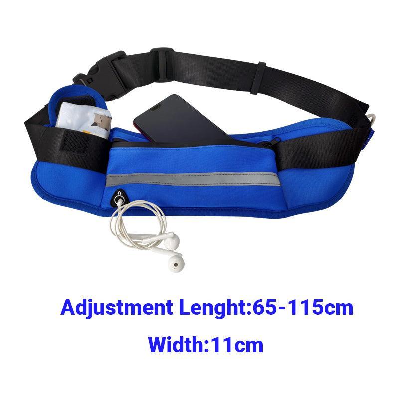 Hands Free Dog Leash Adjustable Lead with Waist Belt Bag for Walking Jogging Running