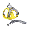 Pet Dog Harness Adjustable Reflective Breathable Outdoor Collars Strap Cat Leash Yellow